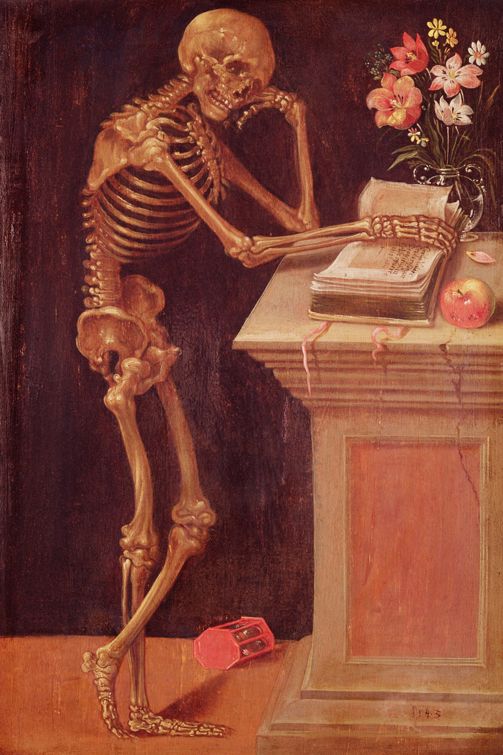 Скелет с книгой