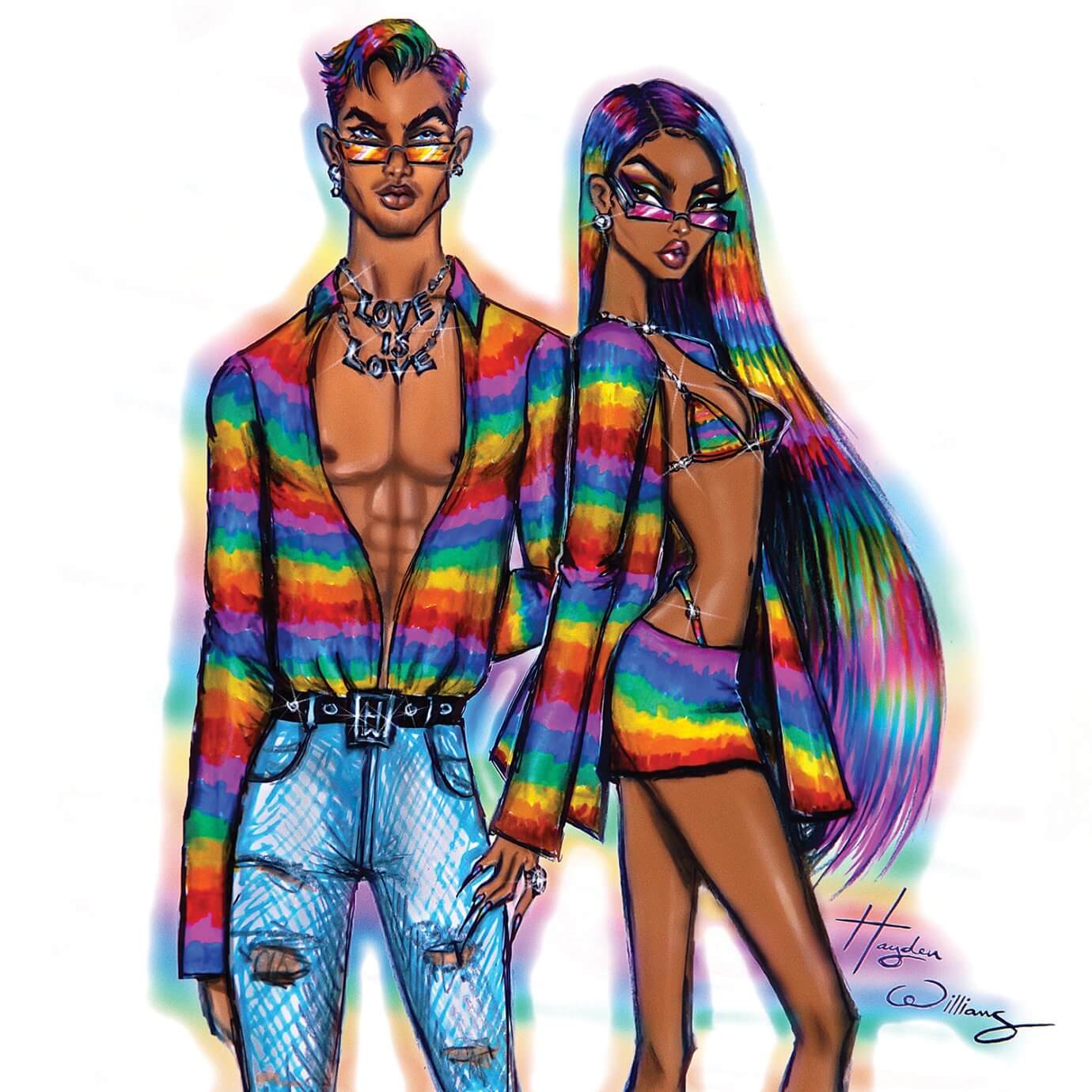 hayden williams illlustration - gay pride fashion