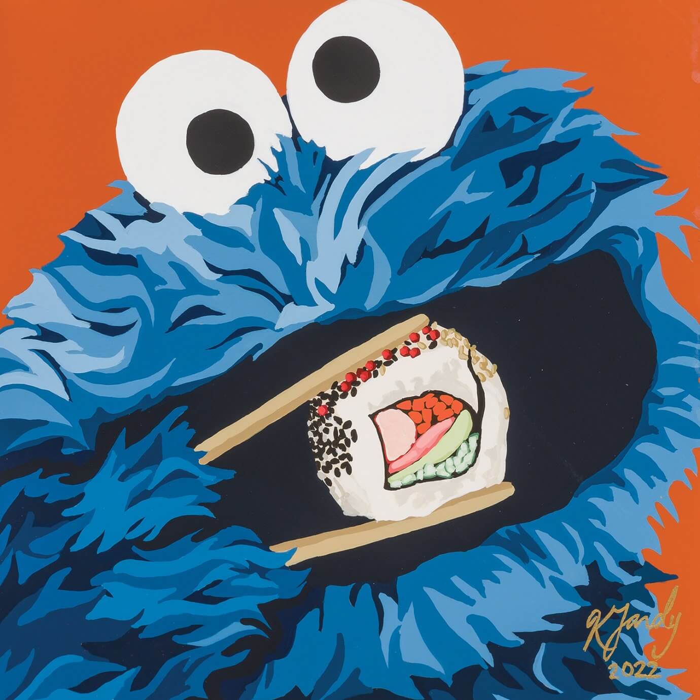 Kristin Fardy art - cookie monster