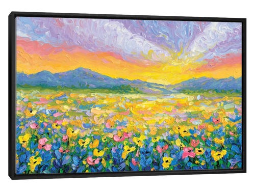 Dorota Kosi finger painting - flower field