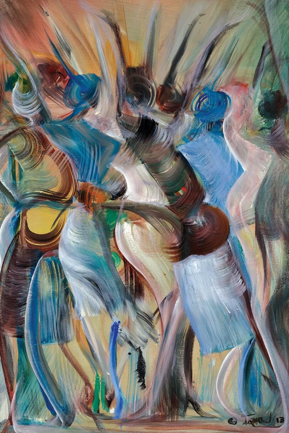 abstract dancers