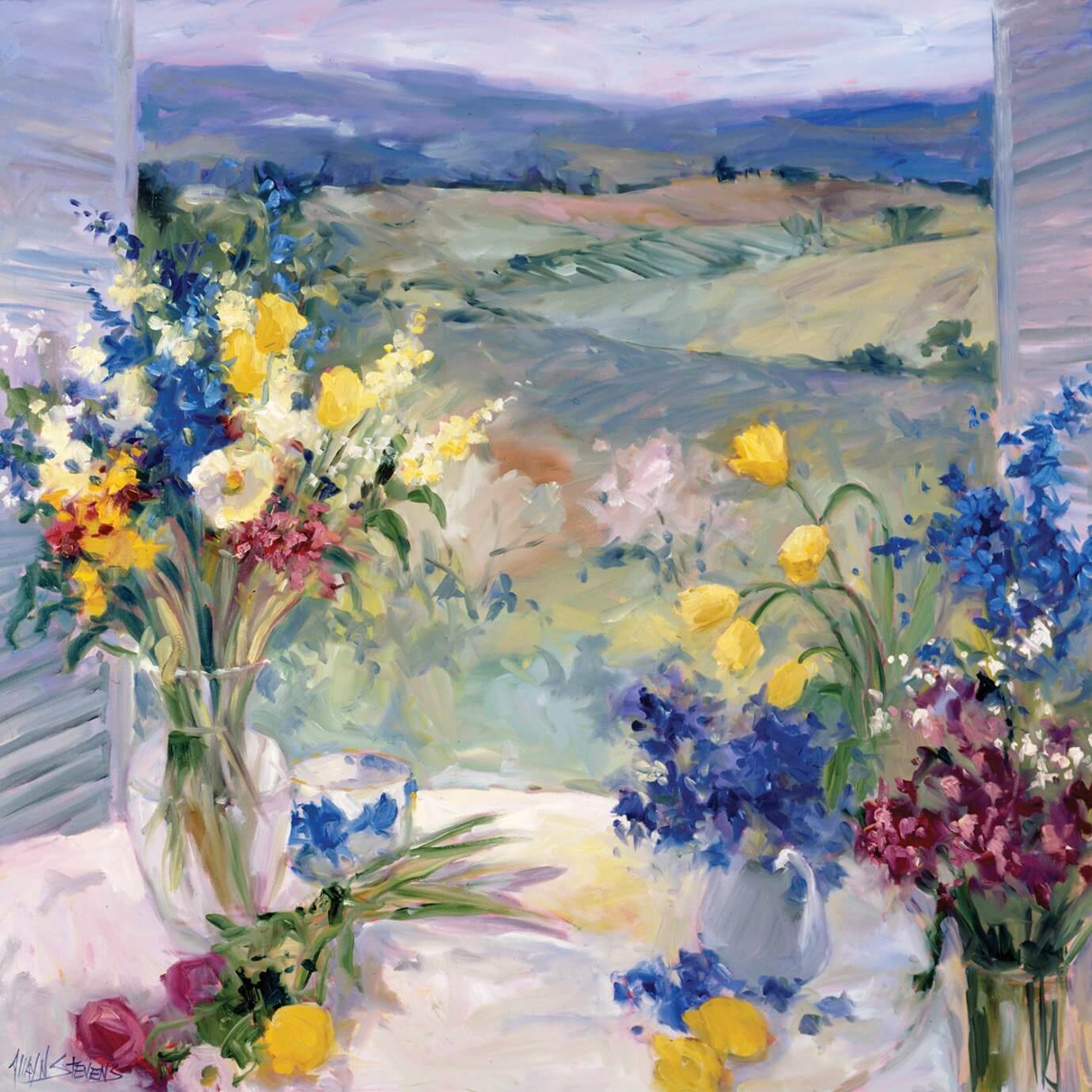 tuscany floral painting