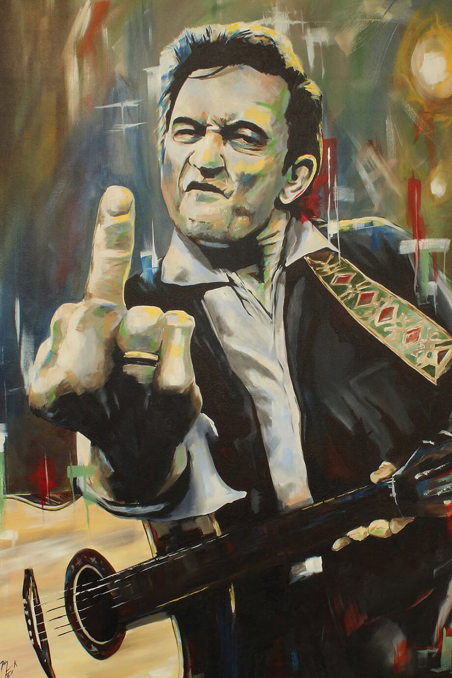 johnny cash portrait