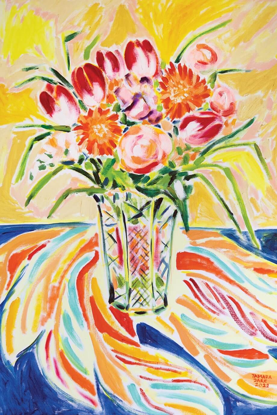 Tamara Jare art - colorful flowers