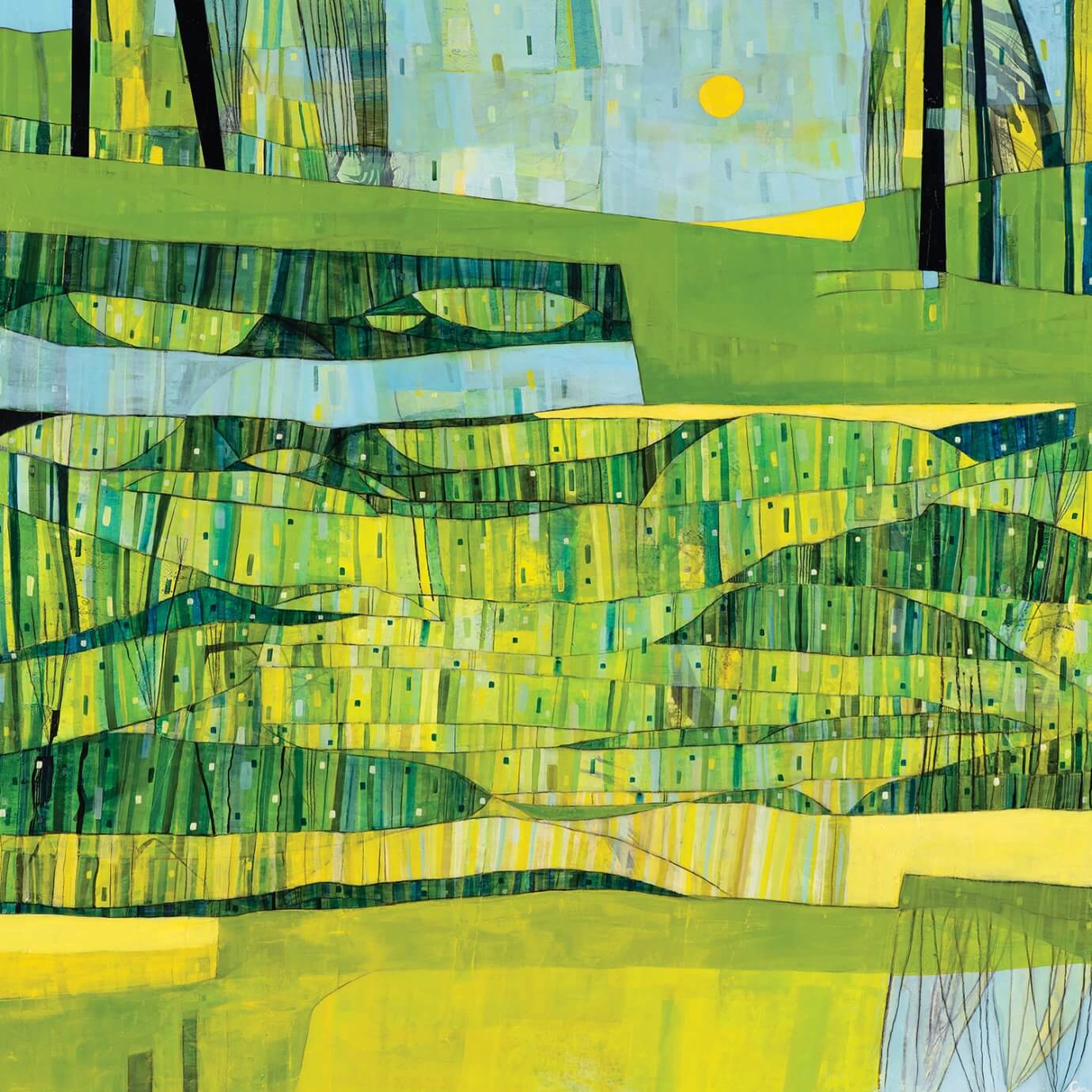 Charlotte Wensley green abstract 