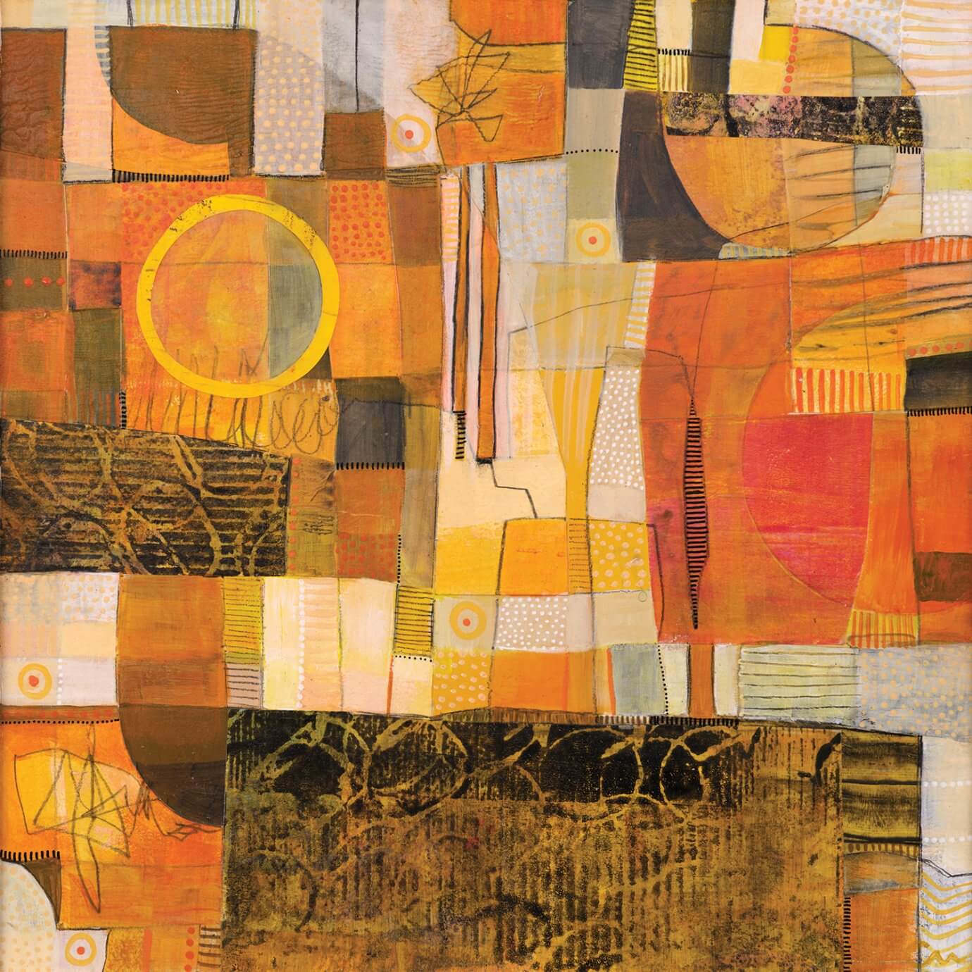 Charlotte Wensley orange abstract 