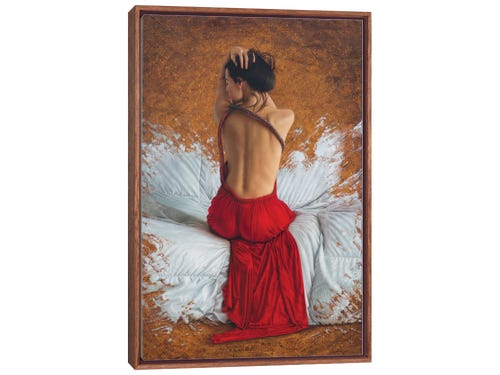 painting of a woman's back