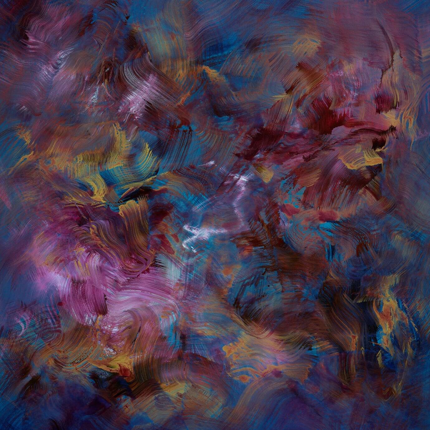 Paresh Nrshinga - rainbow and roses abstract