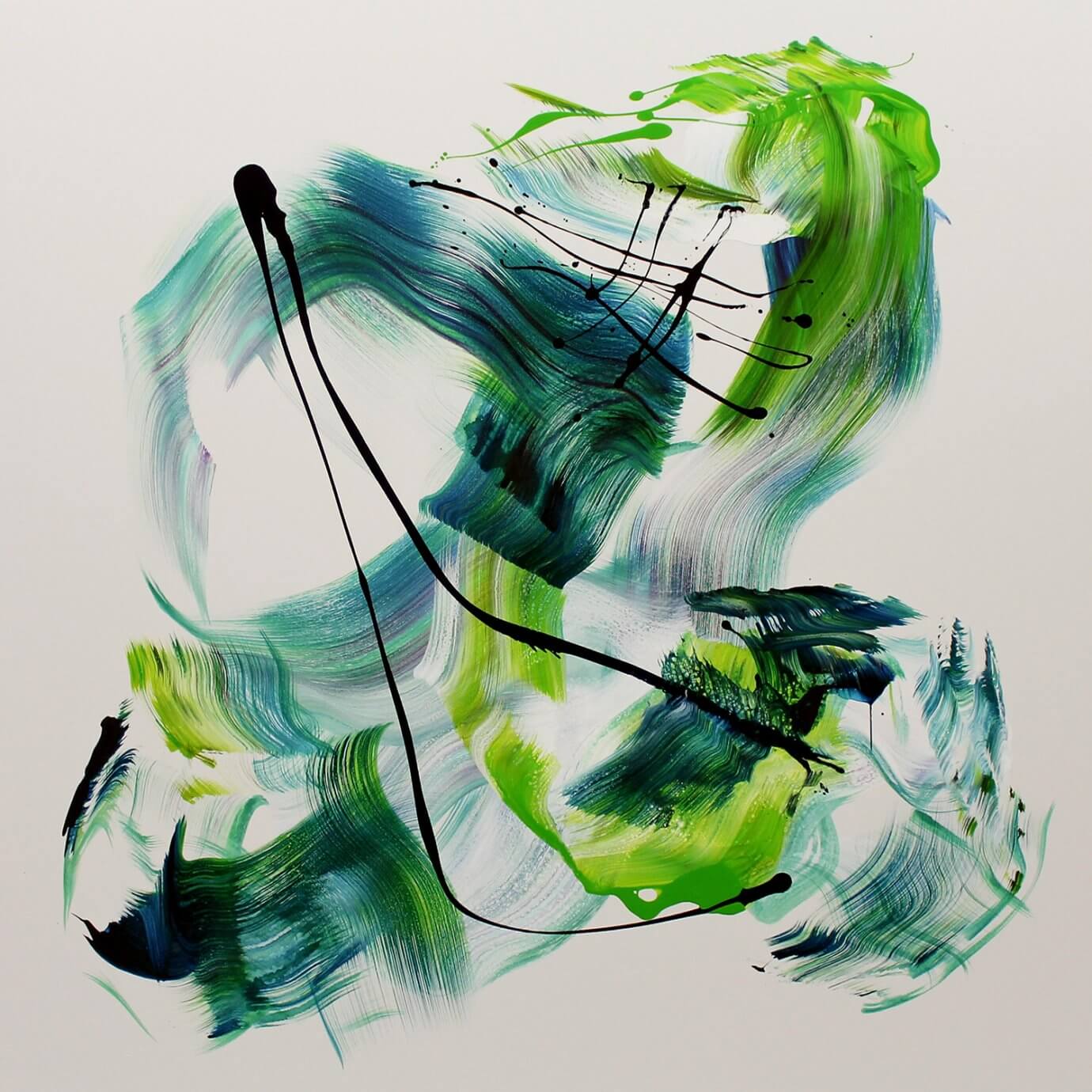 Paresh Nrshinga - green abstract