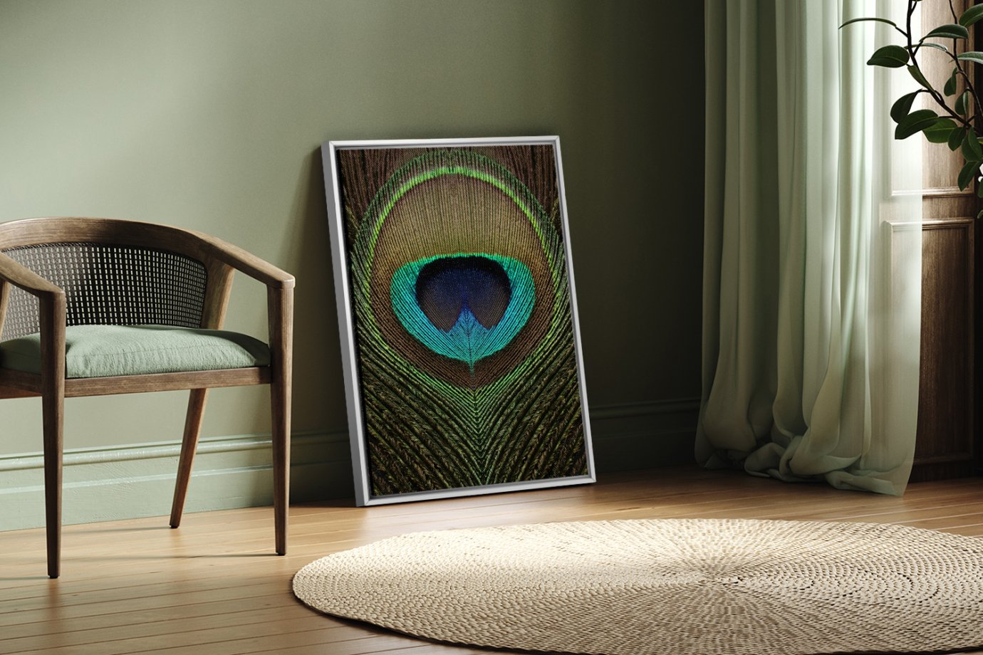 peacock feather art