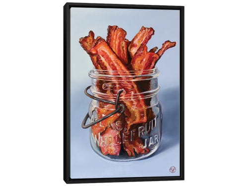 bacon in jar painting