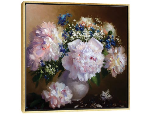 peonies painting