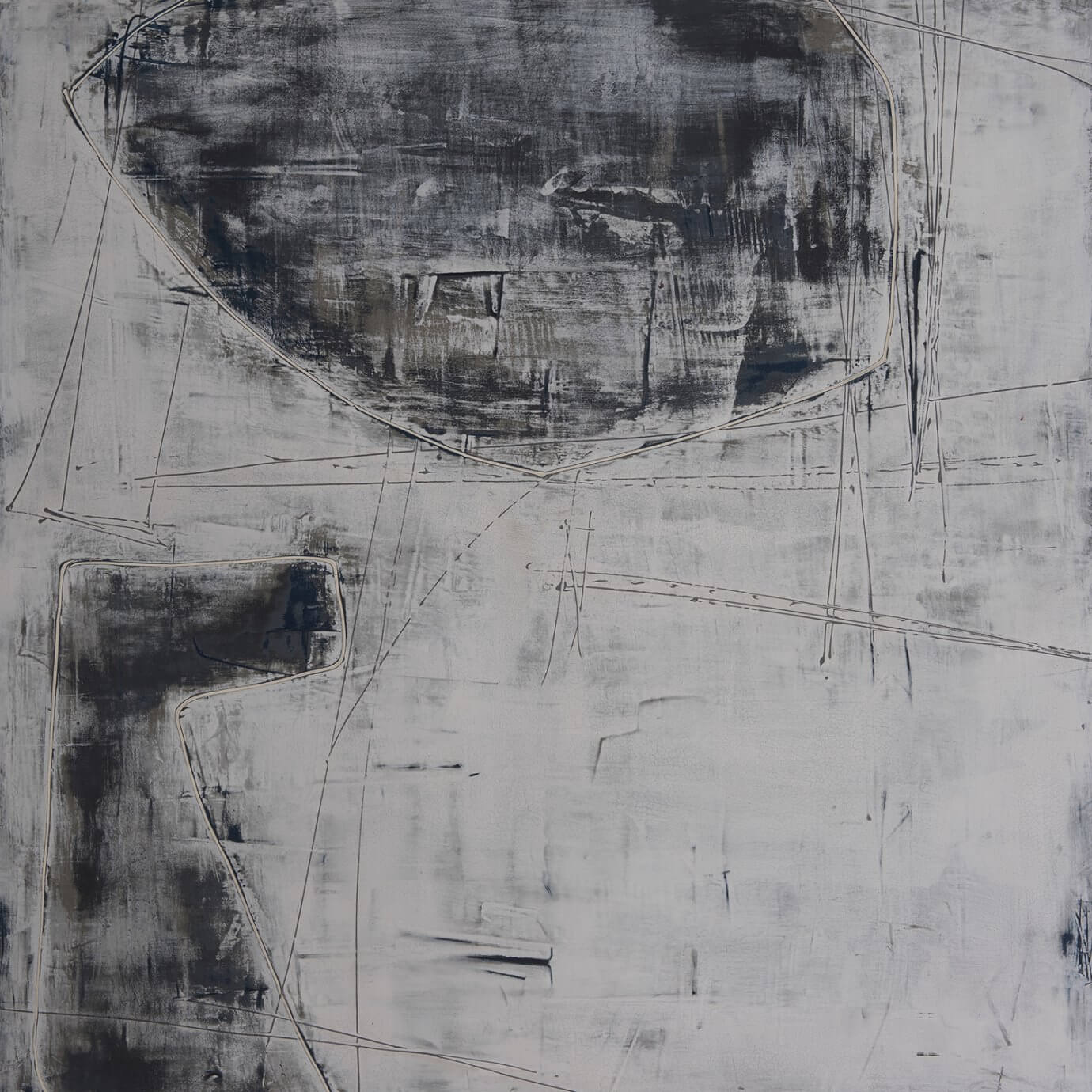 Denis De Mot art - gray abstract