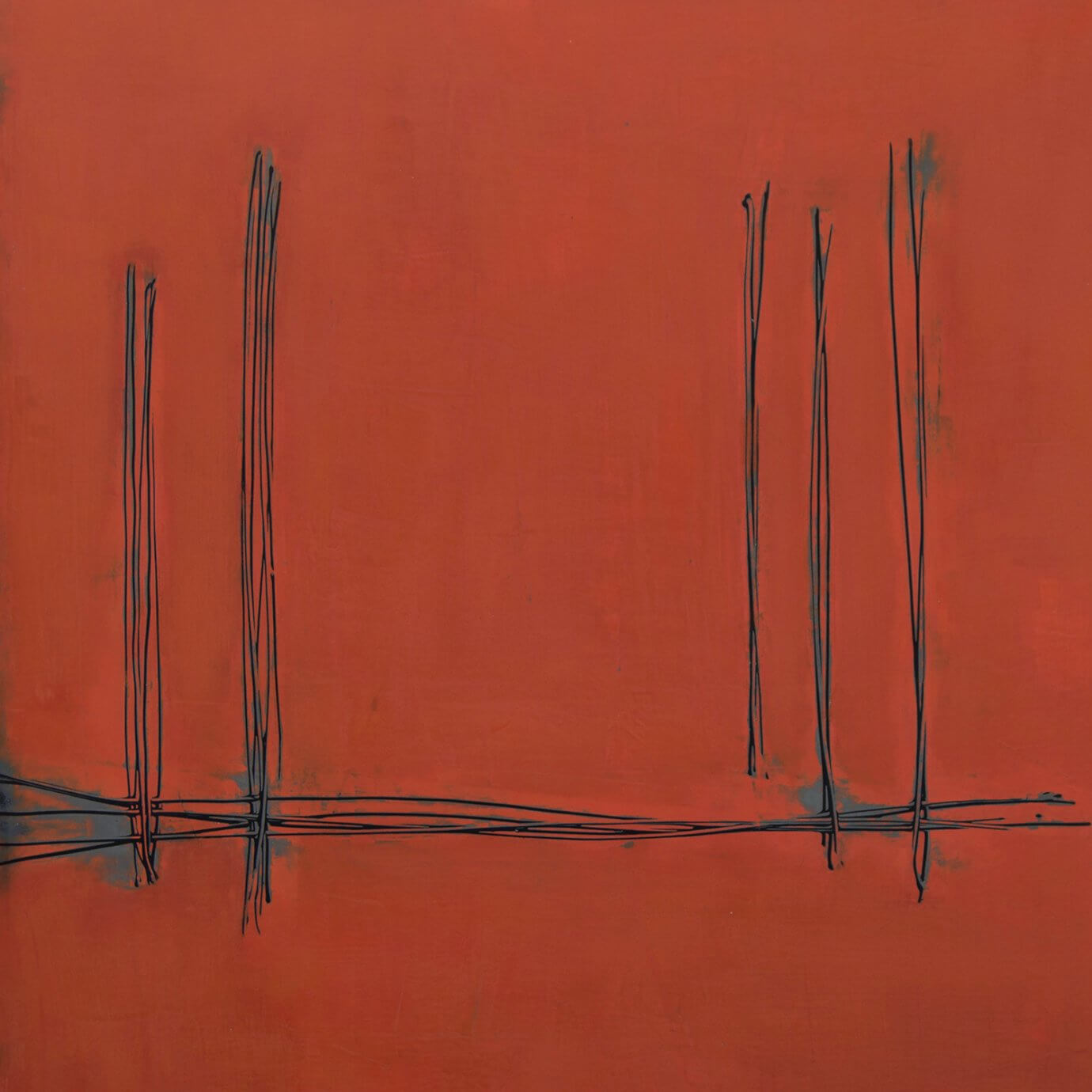 Denis De Mot art - red abstract