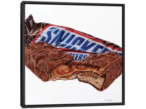 snickers bar painting