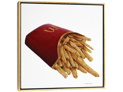 mcdonalds fries painting