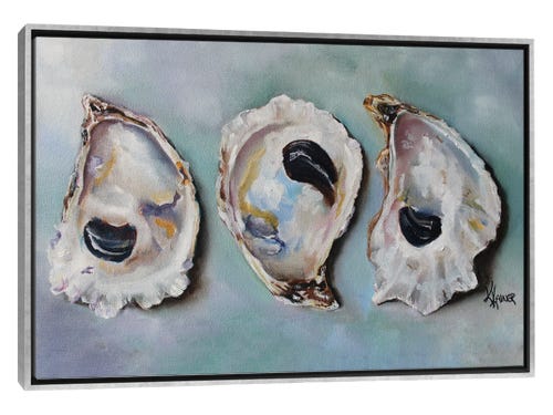 oyster shells still life