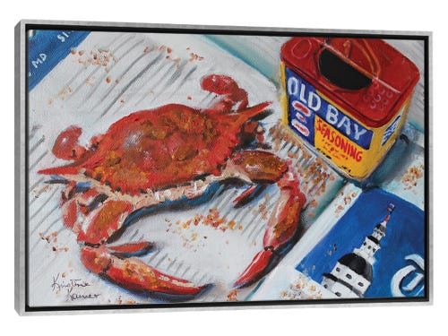 spiced crab still life