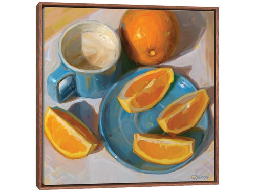 oranges still life painting