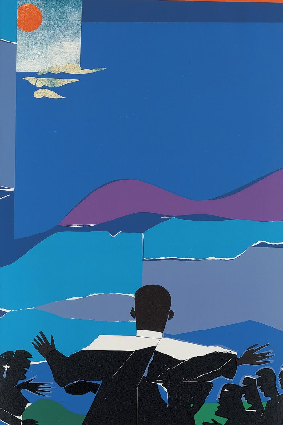 romare bearden art - mlk mountaintop