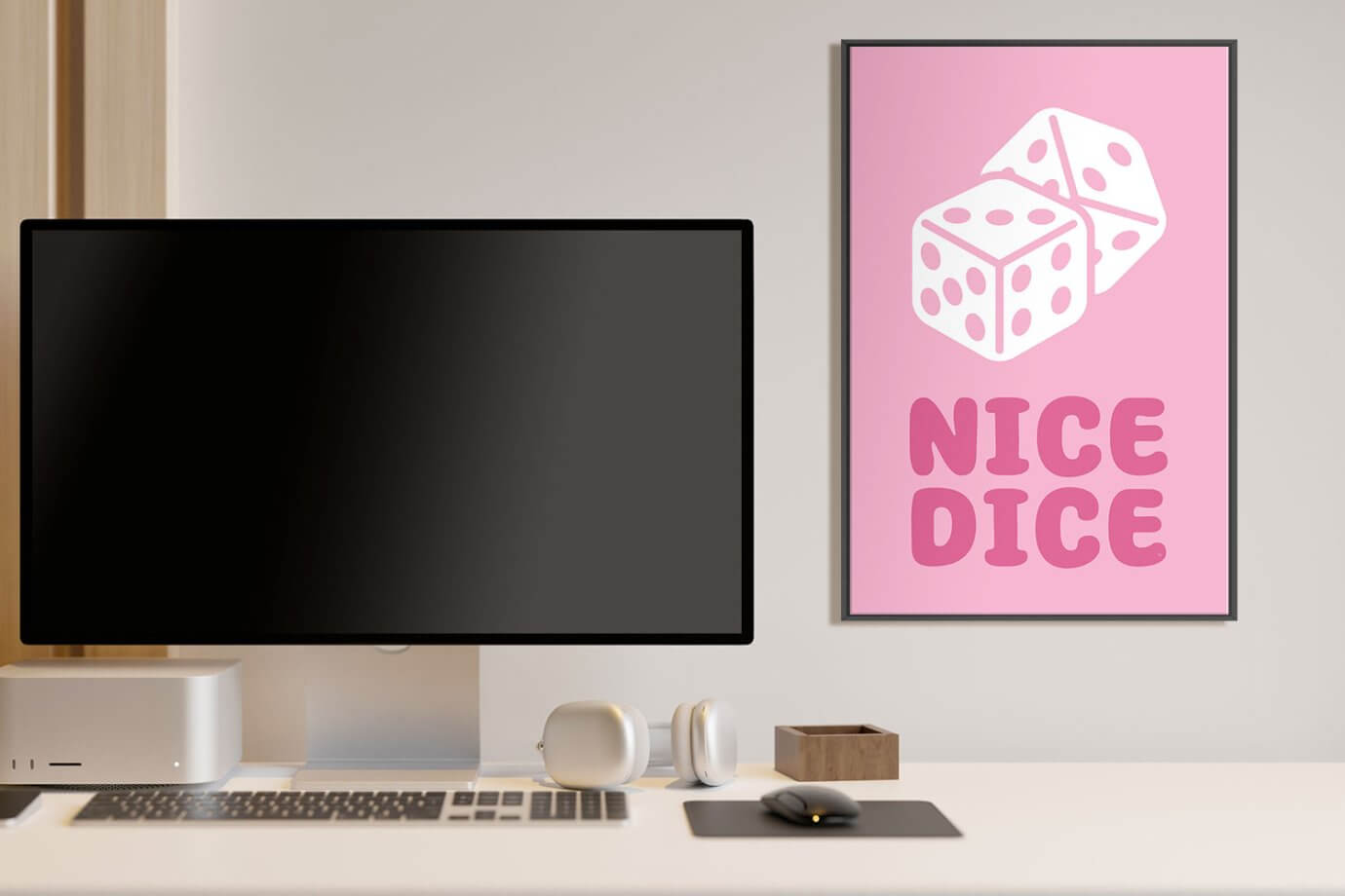 nice dice typography art