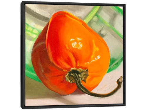 andrea alvin painting - orange habanero