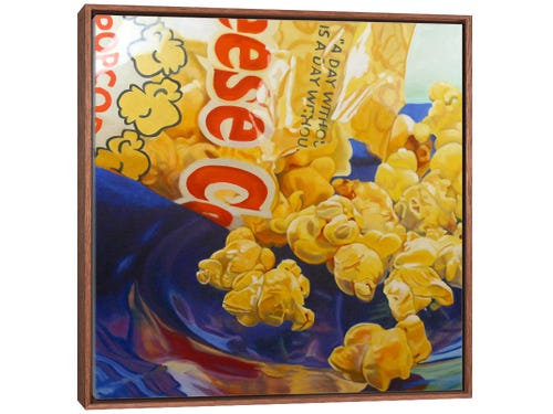 andrea alvin painting - cheese popcorn