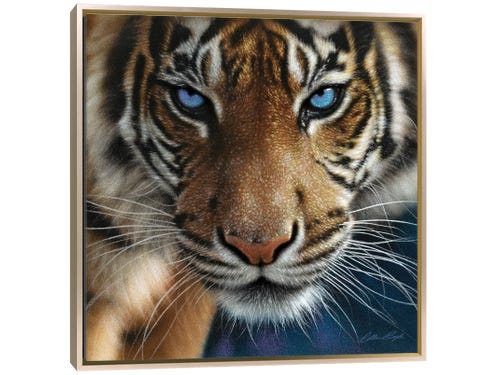 collin bogle painting - tiger