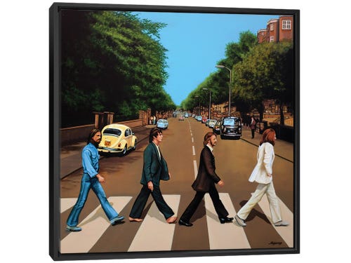 paul meijering painting - the beatles abbey road