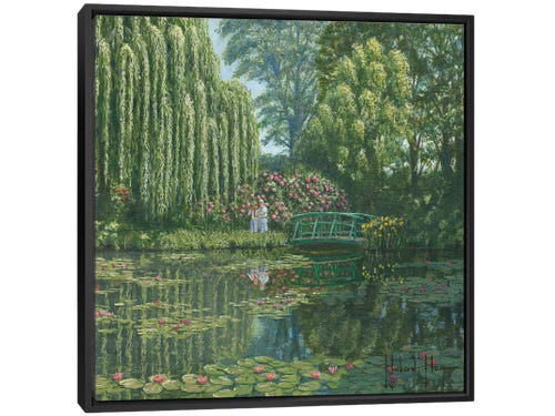 richard harpum painting - monets garden