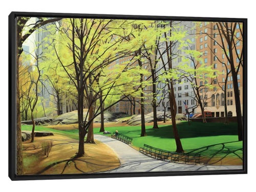 nick savides painting - springtime in central park