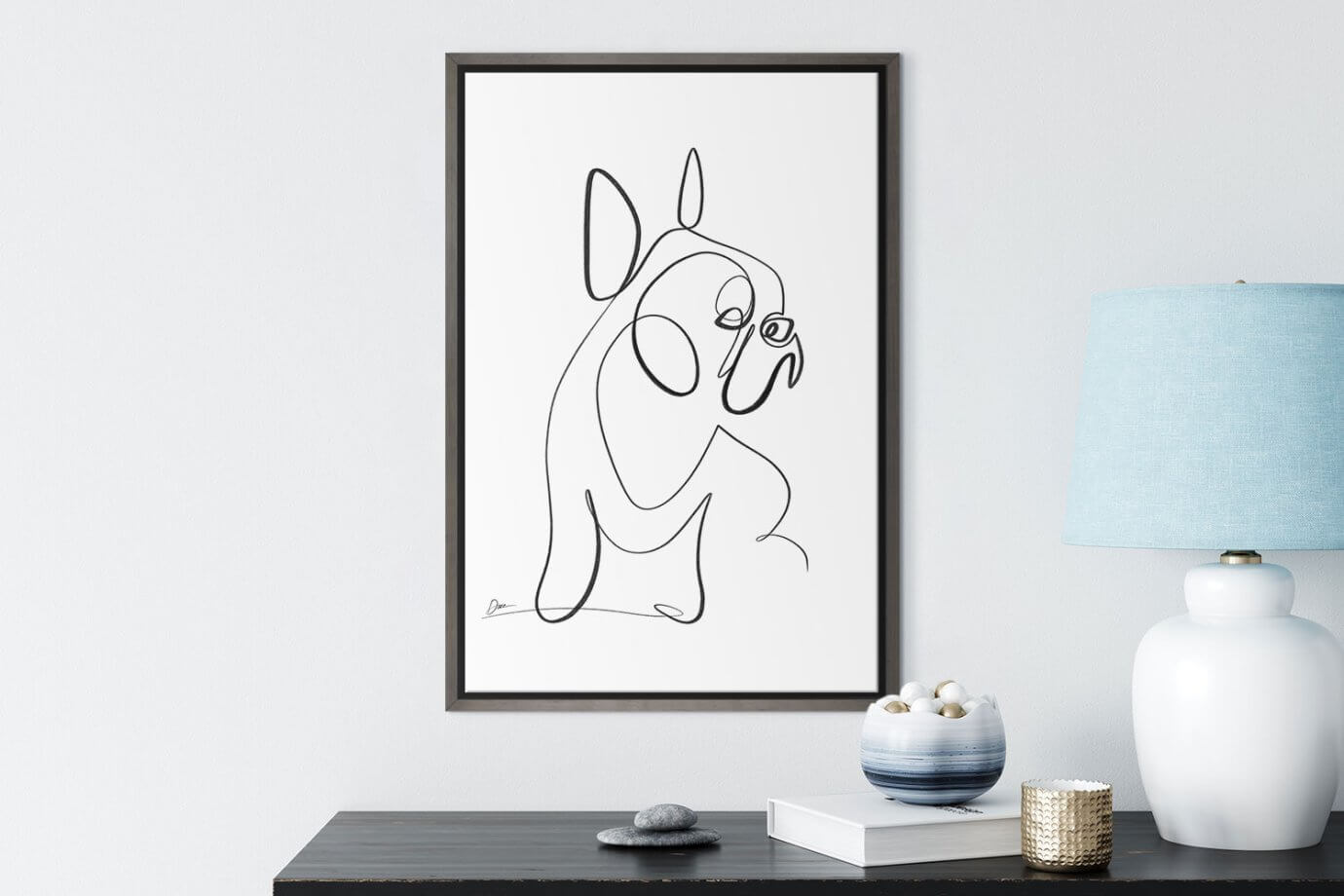 dog line art