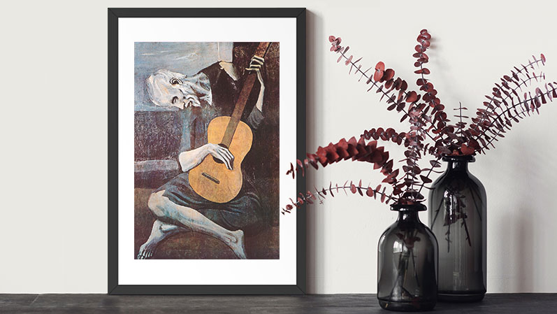 pablo picasso - the old guitarist painting