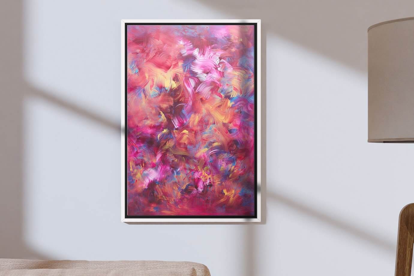 pink abstract art