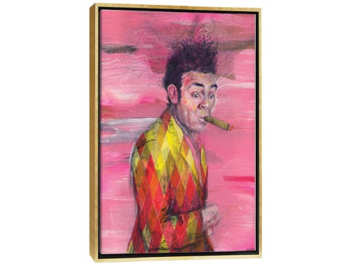 swartz brothers art - kramer with cigar