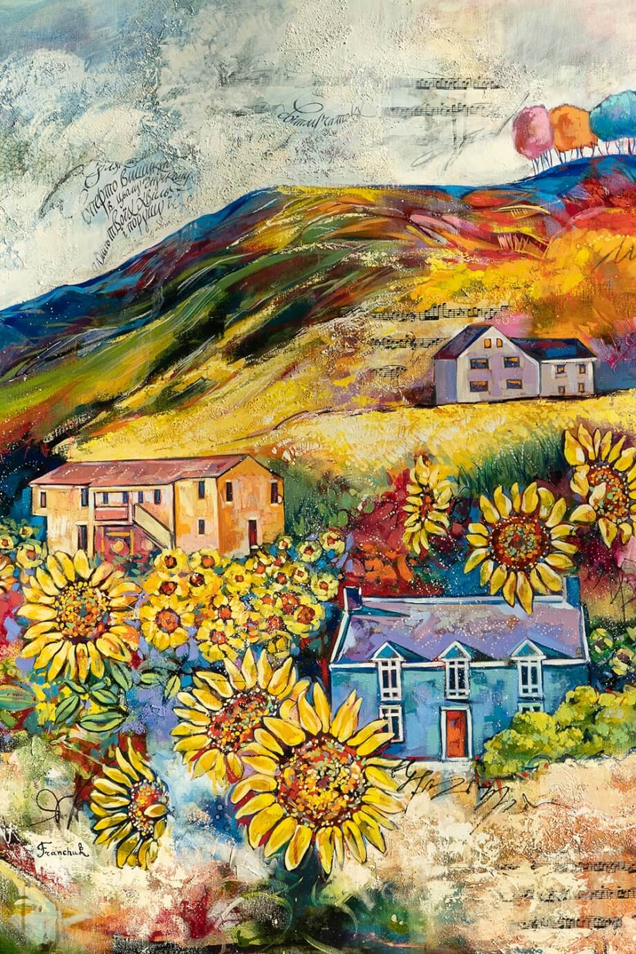 esther franchuk artist - colorful hills