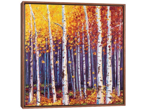 kimberly adams painting - fall forest