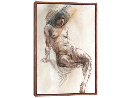 samira yanushkova sketch - nude woman