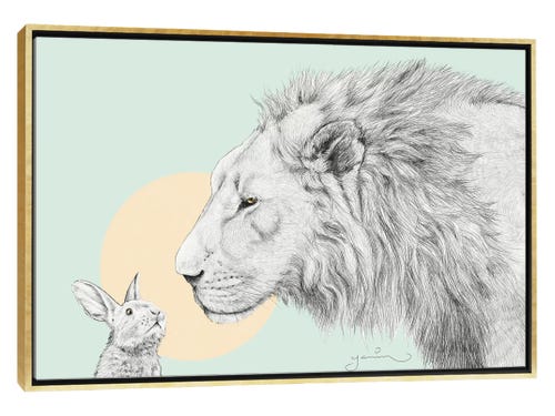 yanin ruibal illustration - lion and bunny